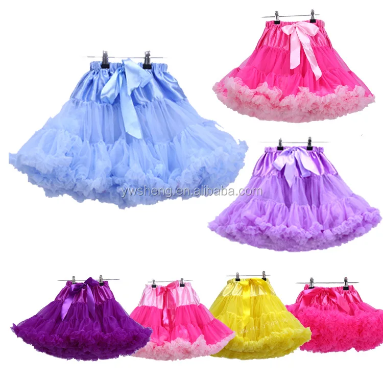 

Hot Sale Baby Girls Teen Beautiful Chiffon Fluffy Pettiskirts Tutu Princess Party Skirts Ballet Dance Wear Pettiskirt, All kinds of colors