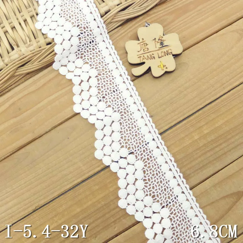 5 METRI 2 1//4/" ampi avorio fiore di Nylon Pizzo Trim