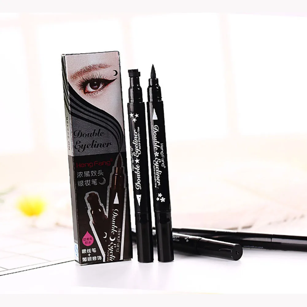 Hot Sale Eyeliner Stamp Thin Star Moon Design Double Headed Makeup