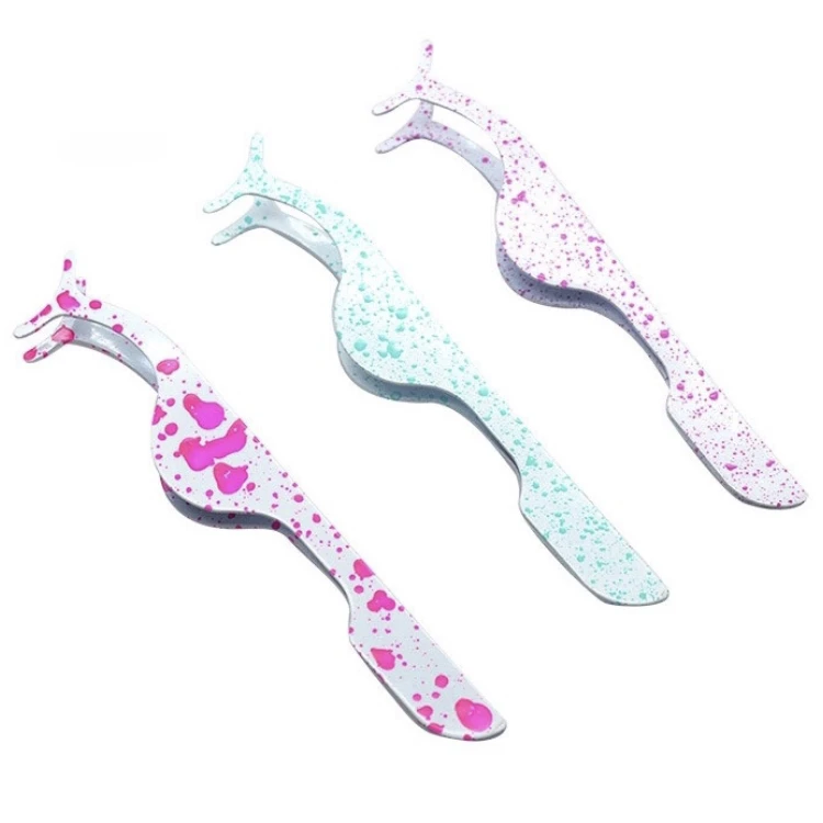 

Stainless Steel Private Label Wholesale Eyelash Extension Tweezer beauty applicator eyelash tweezer