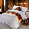 Luxury satin stripe king size hotel wholesale comforter sets bedding article
