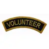 VOLUNTEER EMBROIDERED SEW ON ONLY PATCH NAME PERSONAL