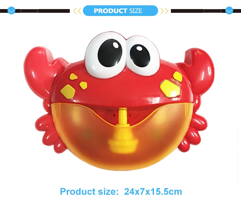 Kids electric bath water toy music crab bubble marker machine.jpg