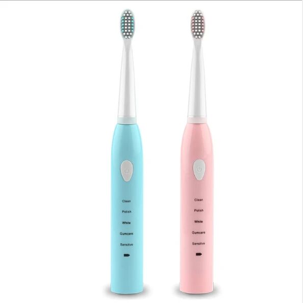 

Adult home automatic lazy toothbrush soft hair five-speed charging sonic waterproof electric toothbrush, Pink