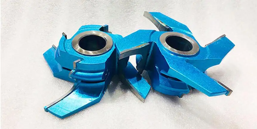 Customized Woodworking 4 Teeth TCT Tungsten Carbide Stair Handrail Knife Cutters