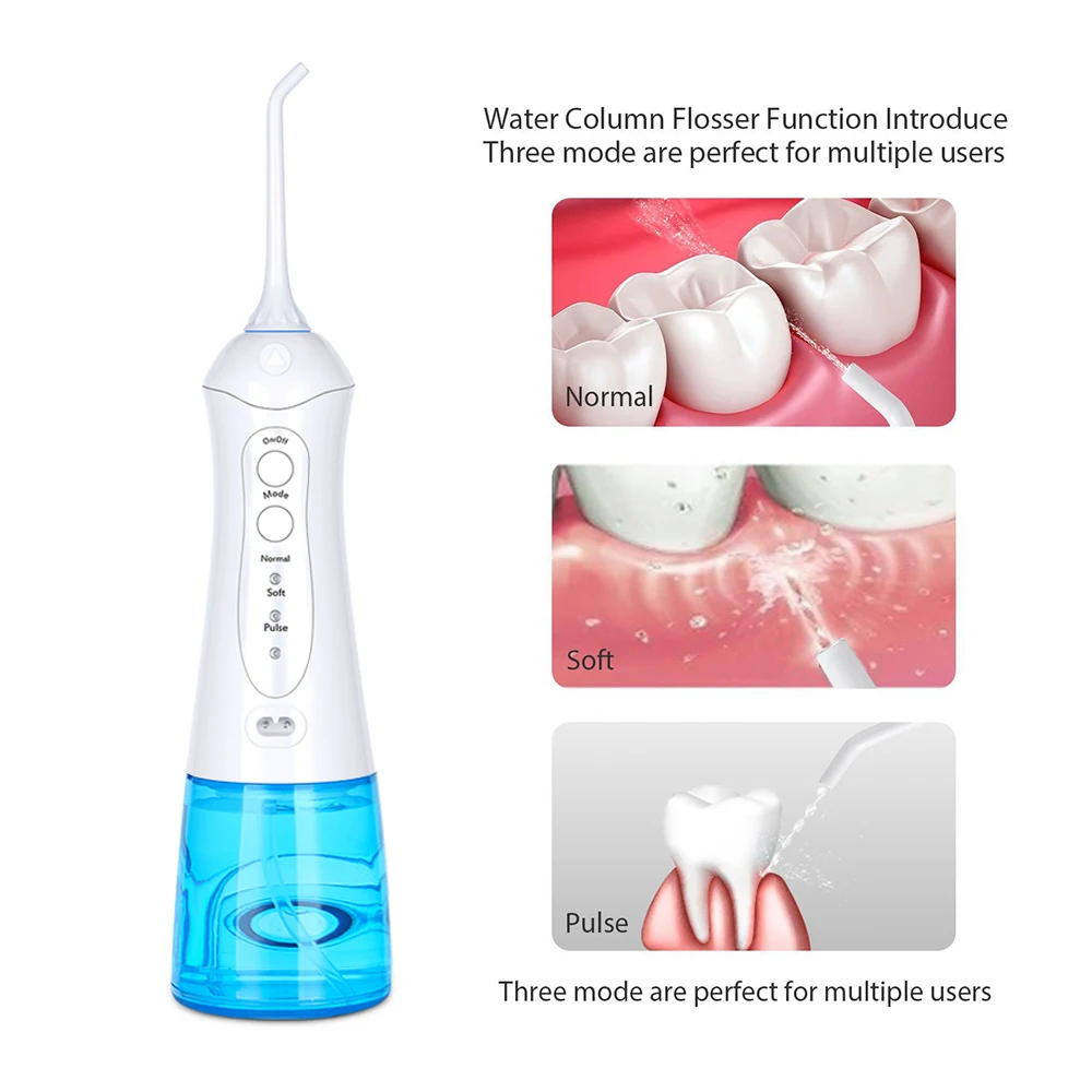 
amazon hot Patented Portable wireless Rechargeable oral hygiene Water Tooth Pick And Water Dental Flosser irrigator 