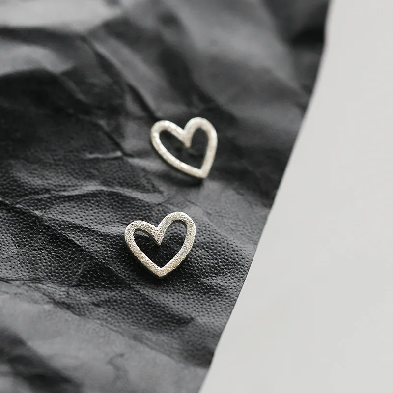 

wholesale ladies jewellery 925 sterling silver red heart stud earring