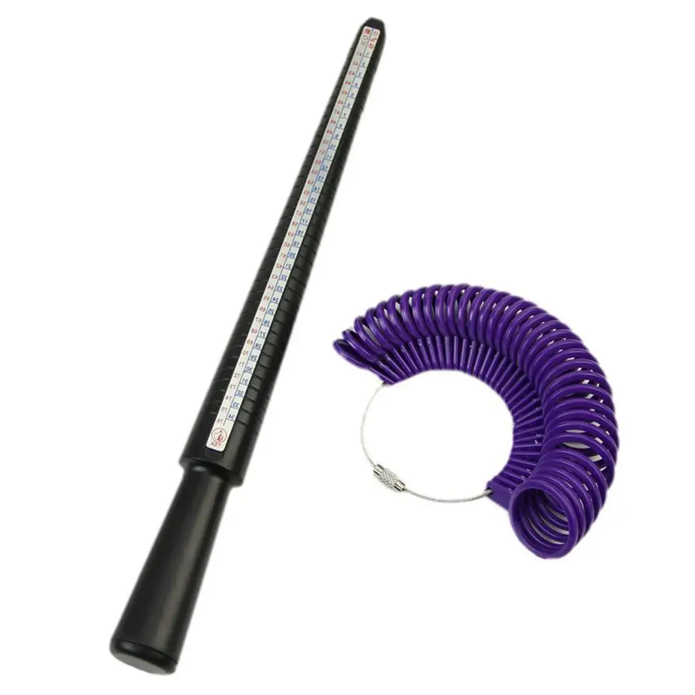 

1set Jewelry Measure Tool Wholesale Ring Set Tool Kit Jewelry Making Tools Plastic Ring Sizer, Purple
