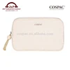 Wholesale And Fashion 100% Ramie Cotton Canvas Rectangular Zipper Cosmetic Bag