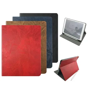 iPad 9.7 Inch 5th/6th Generation 2018/2017 Case with Apple Pencil Holder, Premium Leather Folio Cover Case for ipad case