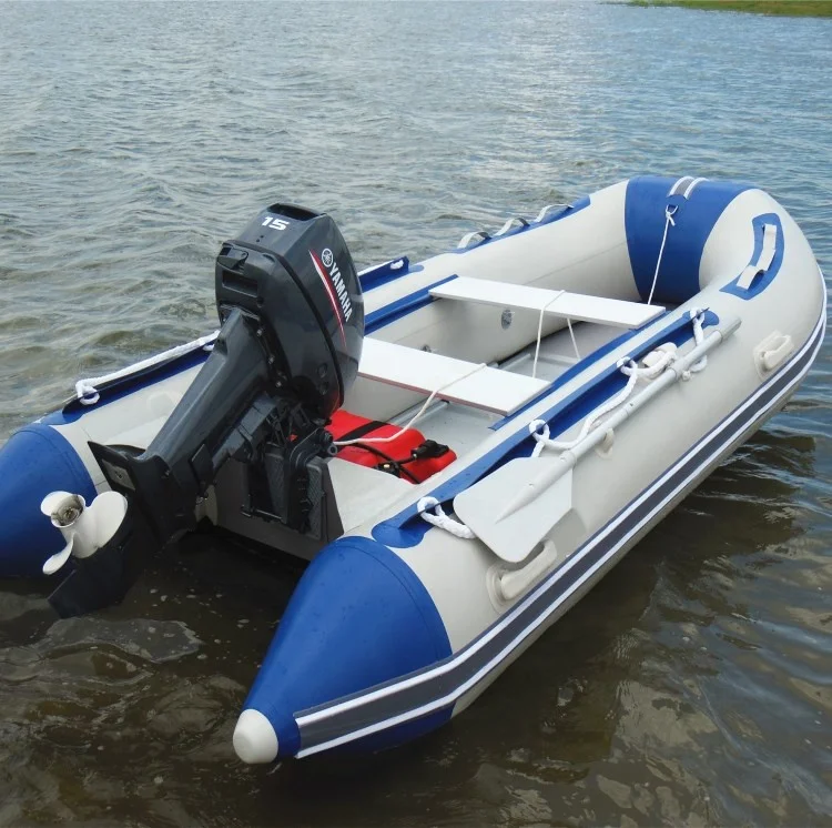 

1.2MM PVC Aluminum Floor Botes Inflatable Fishing Boat With Outboard Motor, Optional
