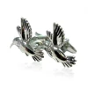 Flying bird engraved shiny shenzhen stainless steel cufflink