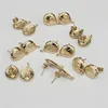 CH-CKE0065 plating golden earring stud,fashion dangle earring accessory,cheap jewelry components wholesale