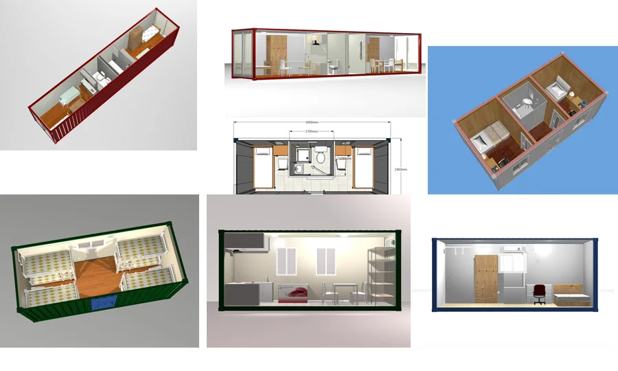 China low cost flat pack container house manufacturer Germany