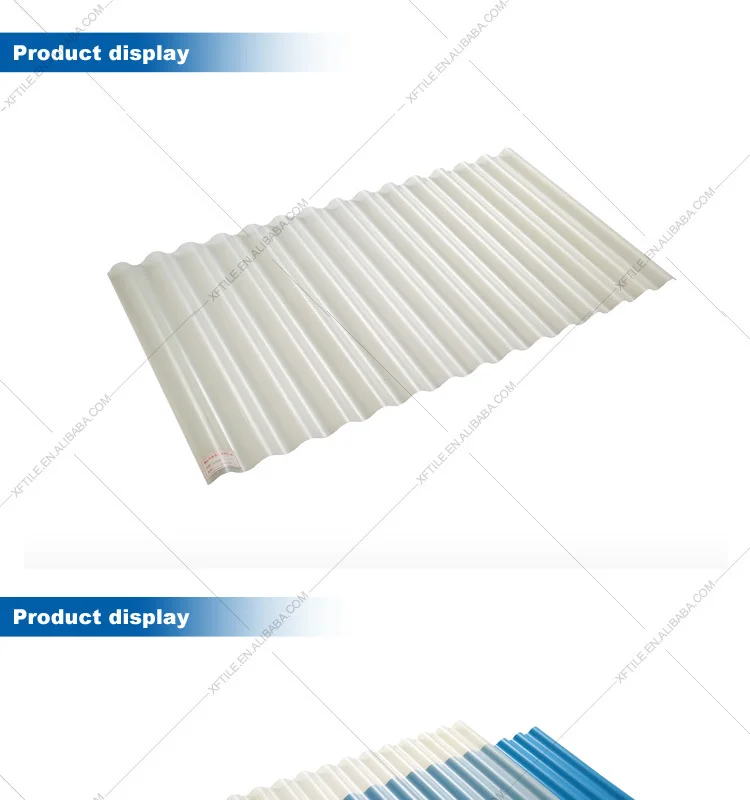 Xingfa transparent roof design plastic corrugated plastic tile roofing prices