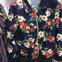 

1.79 USD Dollar WY102 China factory cheap lady zipper clothes Floral assorted flower mix color woman spring popular coat