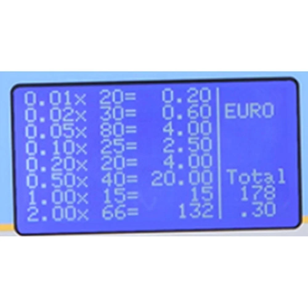 
R9001 Value Counting Machine EURO Coin Selector Sorter Cash Counting Machine Coin Counter Note Counter 