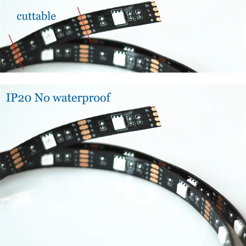 1M 5050 RGB TV Background LED Tape USB LED strip with 3Key RGB Controller