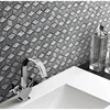 Silver Multi Pattern Glass Mosaic Tile for Bathroom and Kitchen
