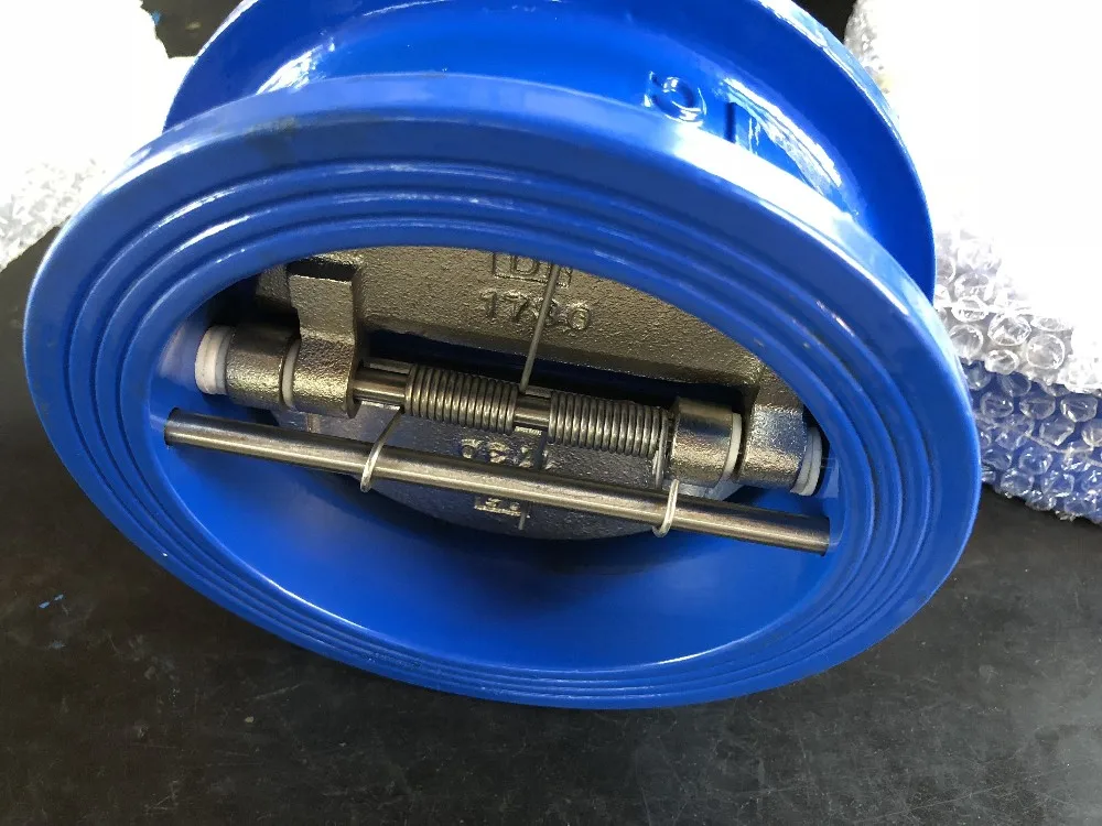 dn80 wafer double door check valve pn16 pn10 di body stainless