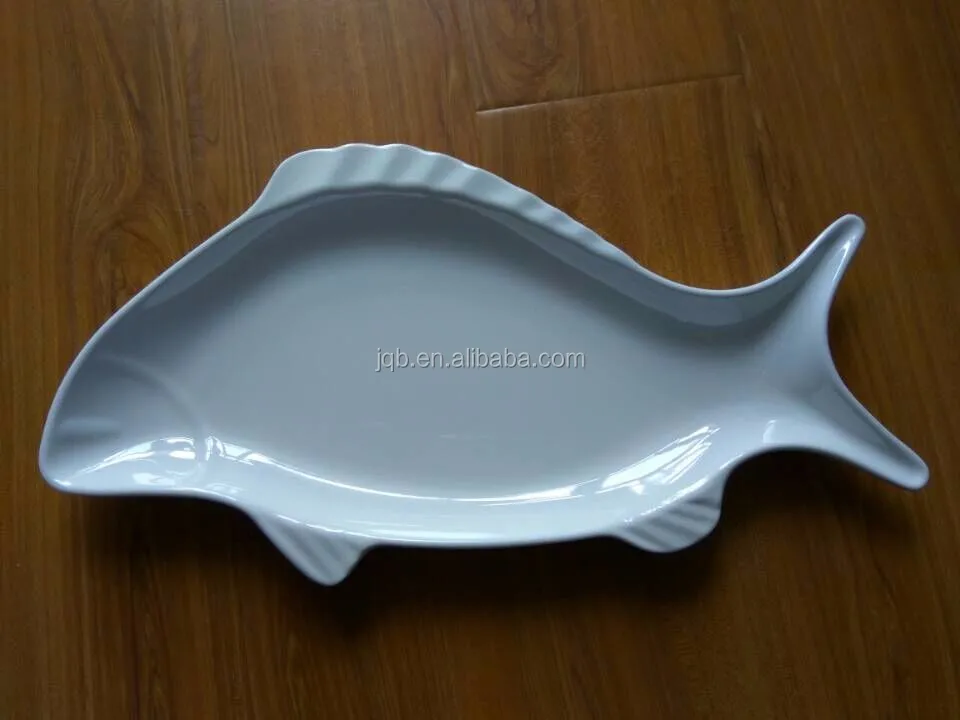 Melamine Oval Fish Dish Plates Porcelain Dinner Plate Custom Printed