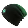 High quality dip dye cotton unisex slouch winter beanie hat knitted hat china supplier