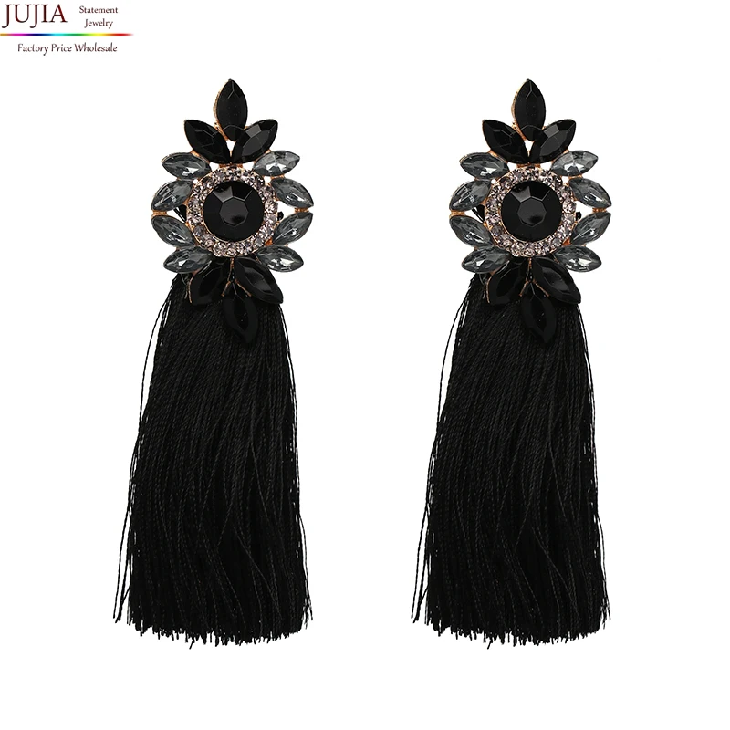 

Indian Style Jhumka Golden Exotic Tassel Drop Simple Gold Earring Design For Woman, Picture