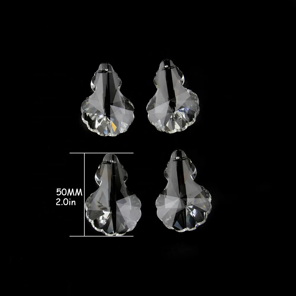 

High quality  clear crystal prism chandelier parts glass lamp pendants for lighting Decor