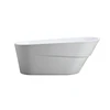 Glossy White Bathroom Soaking Indoor Acrylic Free Standing Bath Tub