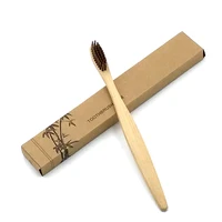

Low MOQ Wholesale Eco-friendly Bamboo Toothbrush Bamboo 100% Biodegradable