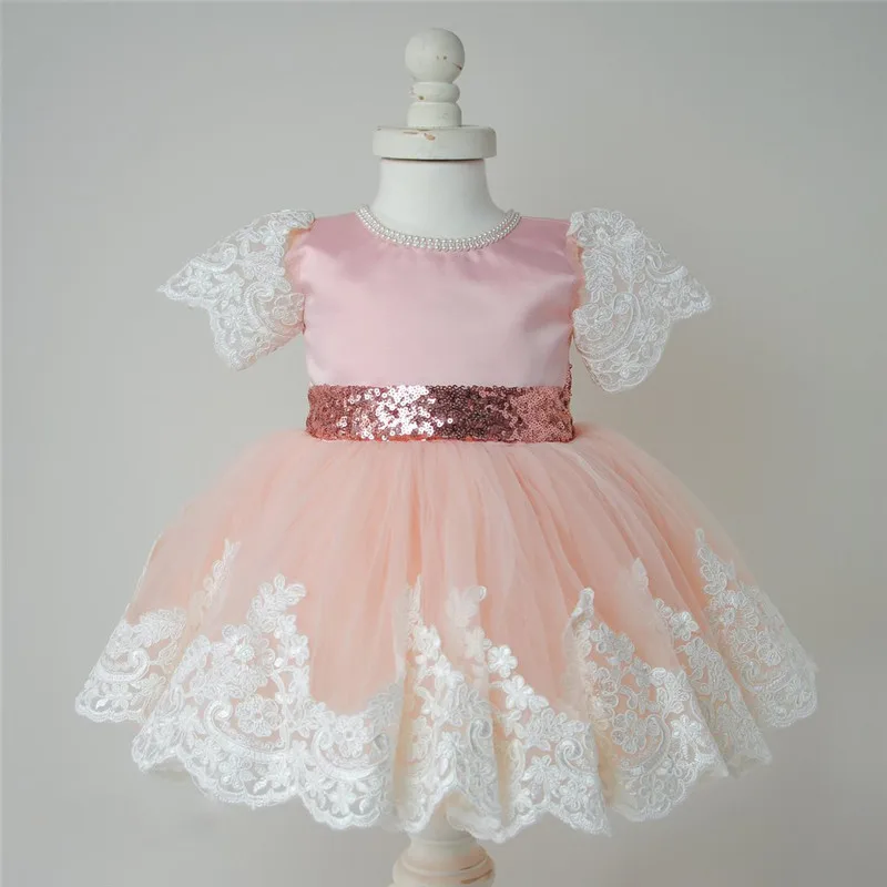 European Newborn Baby Clothes Princess Kids Frocks Design Party Dresses
