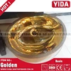 High temperaturet golden ceramic hand washing basin sink