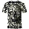 New Design Skull 3d Print Men tshirt Fashion 3D Skull T-Shirt Summer Short Sleeve Casual Breathable Tops Tee Plus Size 5XL