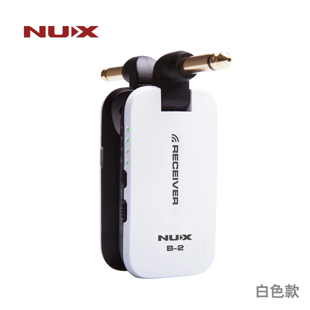 

2018 Wholesale price NUX Wireless guitar system 2.4GHz Rechargeable Transmitter receiver system, Black;white