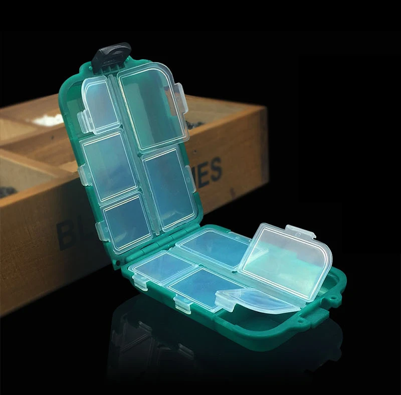 
WEIHE 003# small plastic squid jig hook box/fishing tackle storage box 