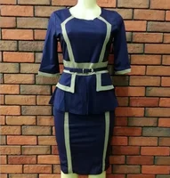 

Women clothing two pieces dress sets 2018 ladies office dress Africa style