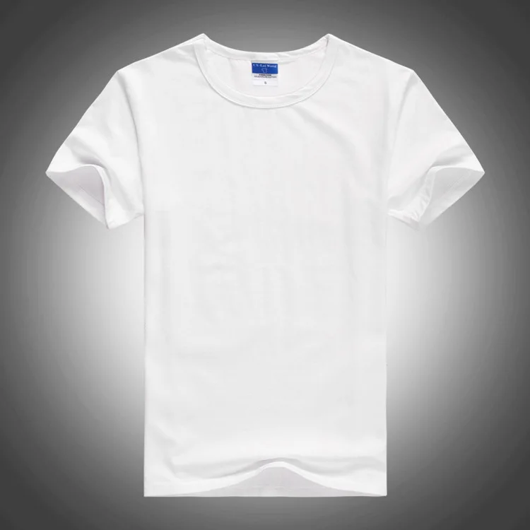 

New styles wholesale Promotional advertising blank plain white tshirt, N/a