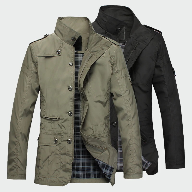 

Fashion Thin Men's Jackets Hot Sell Casual Wear Korean Comfort Windbreaker Autumn Overcoat Necessary Spring Men Coat