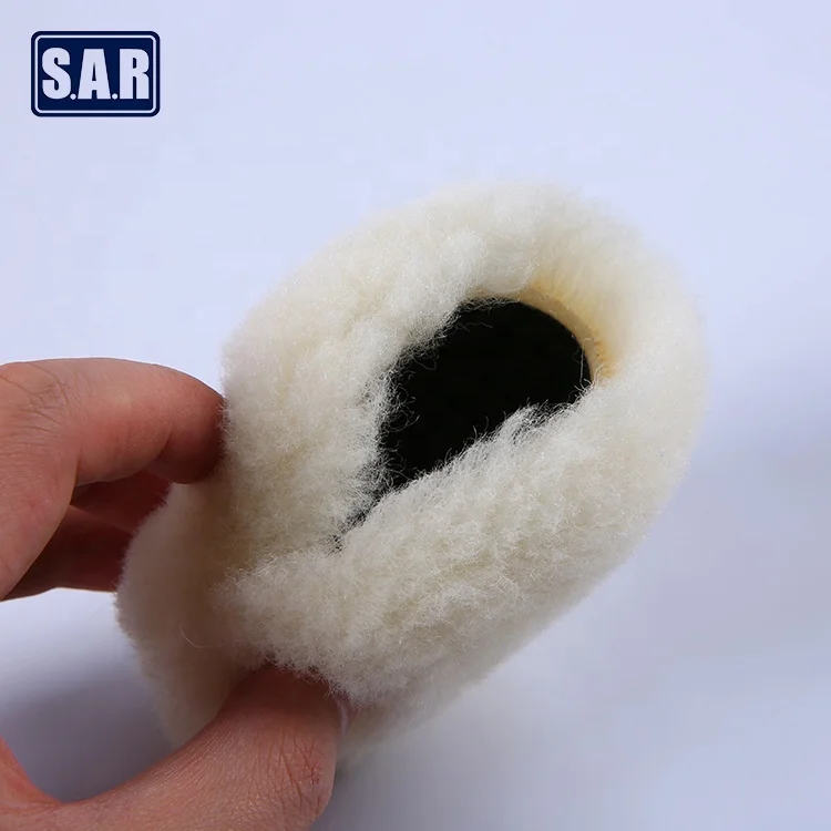 
dust free wool sanding pad car polish compound cutting wool buffing pad 