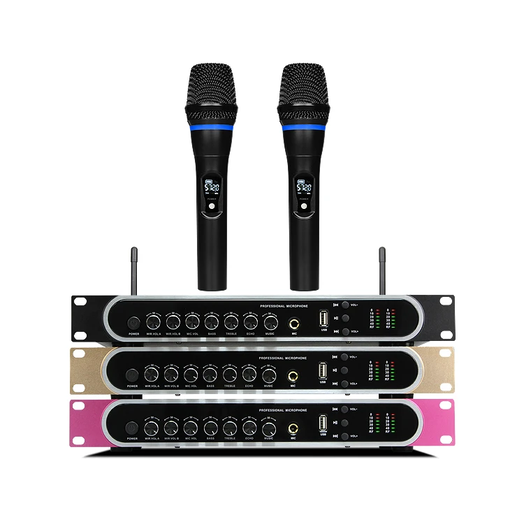 

S-16ML Wireless Bluetooth KTV Microphone Karaoke, Black gold pink