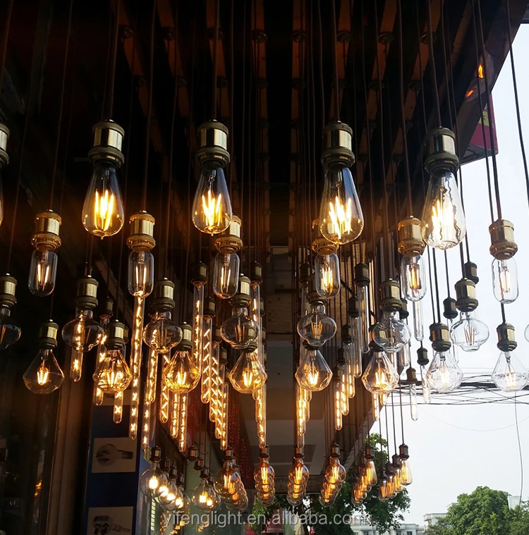 
Manufacturers selling C35 c35T LED bulb 4W energy-saving hotel cafe chandeliers decorative LED filament lamp led candle light 