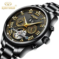 

High Quality Stainless Steel Mechanical Watch Tourbillon Automatic Mechanical Waterproof Wristwatch For Men