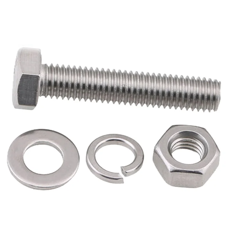 
Stainless Steel Hex Bolt Nut and Washer DIN933 DIN931 