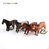 Top sale 4 colors vinyl horse animal figures set for boys and girls