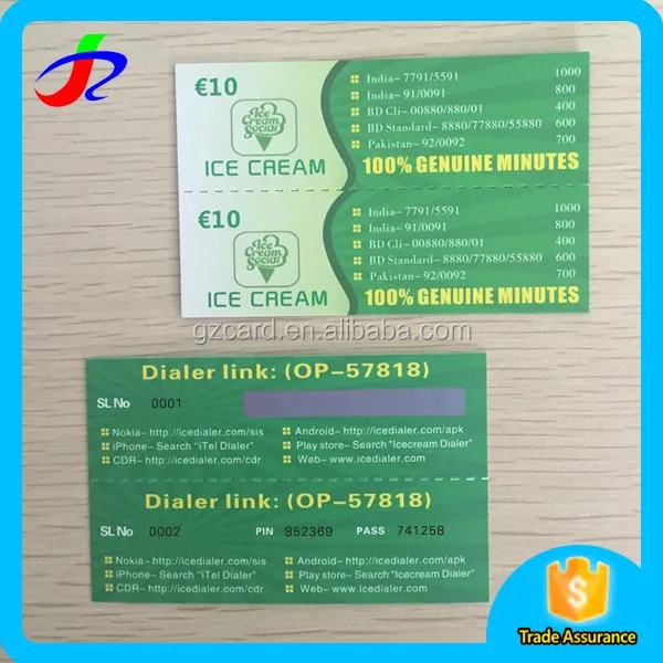 
Telecom phone 4 in 1 prepaid card printing 