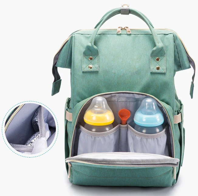 
Portable Diaper Changing Pad Mother Baby bag Import backpack Baby Mummy bag Diaperbag USB Charge Backpack Maternity Nappy Caddy 