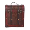 Wholesale Restoring Ancient Packaging Box Red Vintage Wine Box for 6 bottle