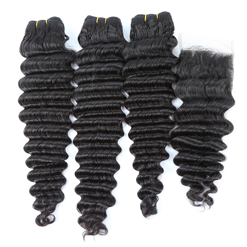 

Qingdao Haiyi Cuticle Aligned Hair Deep Wave Virgin Indian Human Hair, N/a