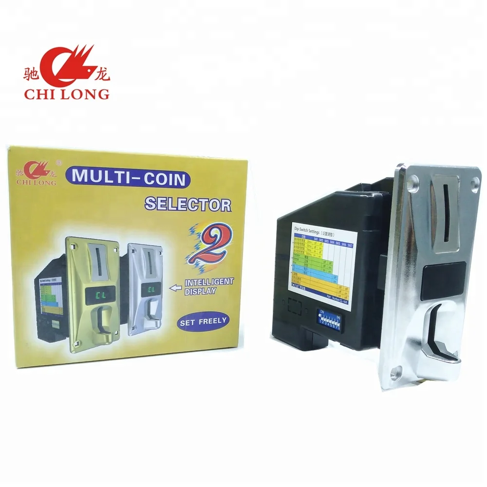 

Chi Long CL-168 Multi coin acceptor for massage chair Vending machine coin selector for slot games, Black