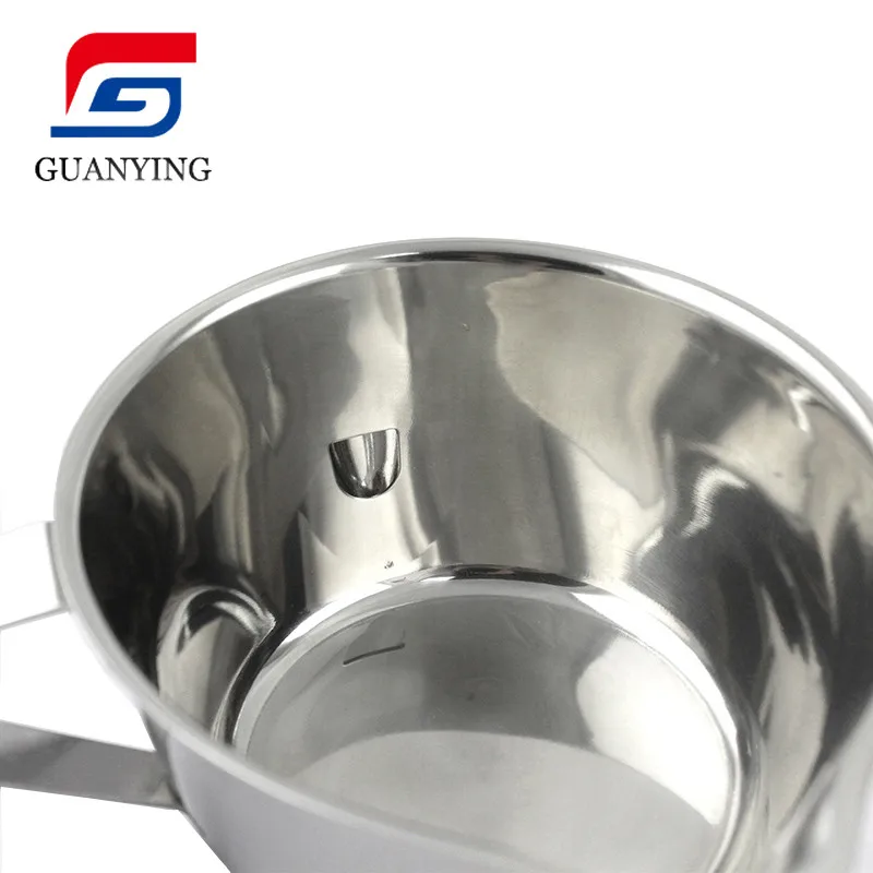 
kitchen tool cooking oil separator cup grease fat separator bowl stainless steel grease separate bowl 
